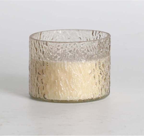 Doftljus i glas NATURE GREEN H7,5cm, French Pear & Freesia