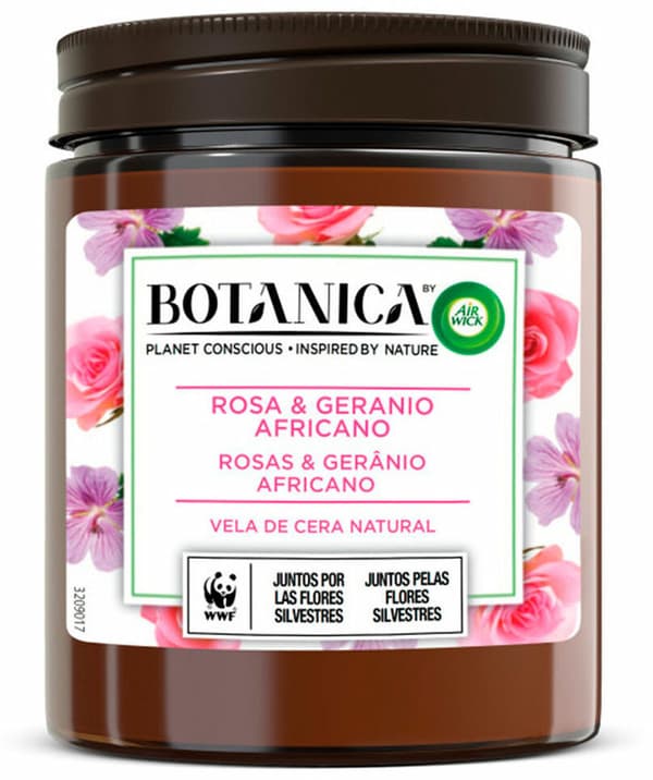 Scented Candle Air Wick Botanica Geranium Roses 205 g