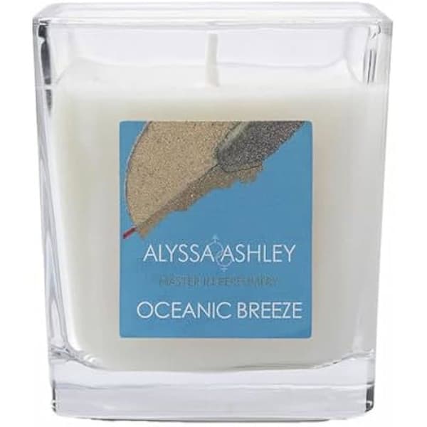 Doftljus - ALYSSA ASHLEY - Oceanic Breeze - 145 g - Flerfärgat - Glas