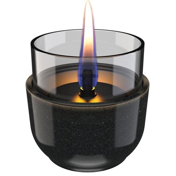 Laddningsbar bordslykta Lila 8 Reactive Glaze Black TenderFuel