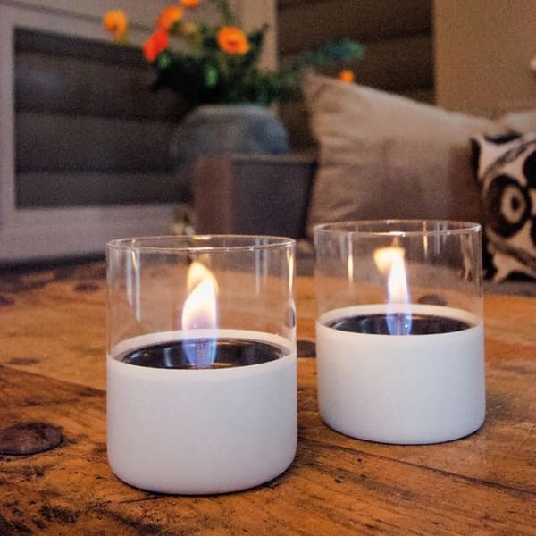 Återuppladdningsbar bordsljus Lilly 10 Vit Tenderflame