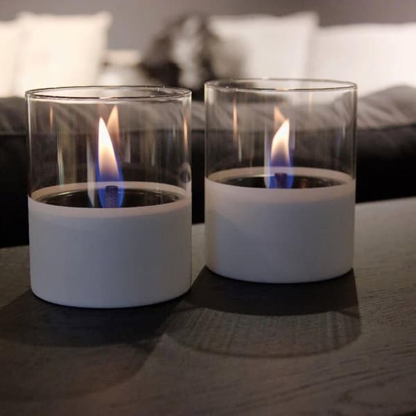 Återuppladdningsbar bordsljus Lilly 10 Vit Tenderflame