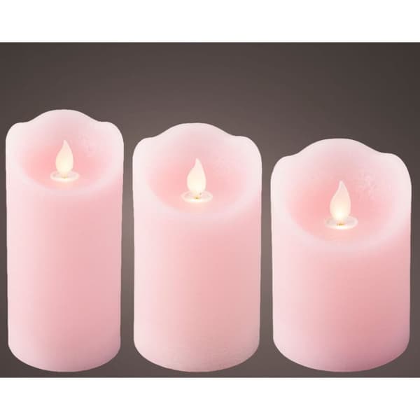 LED bølgelys 3 stk Pink