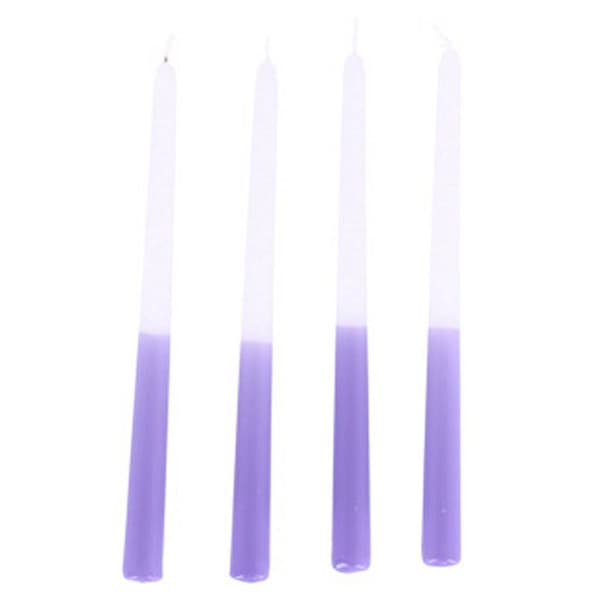 Kastovärikynttilävaha violetti 30,5x2,2 cm 4 kpl