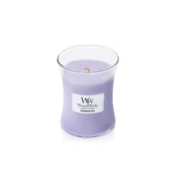 Doftljus - Woodwick - 7 Violet - Lavendel - Lock med träeffekt - Modern design