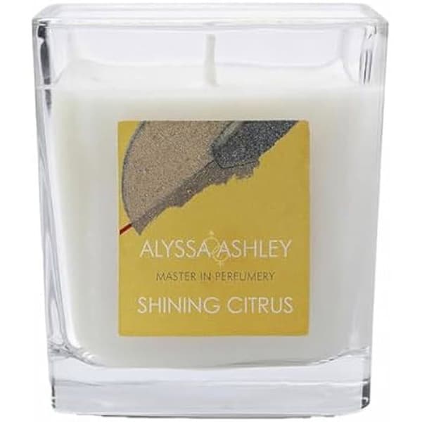 Doftljus - Alyssa Ashley - Shining Citrus - 145 g - Flerfärgat - Glas