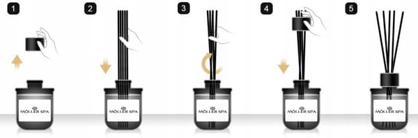 EUPHORIA duftspreder til hjemmet op til 90 dages opfriskerpinde 250ml