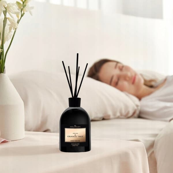 Kodin tuoksu diffuusori argan ja appelsiini 90 päivää raikastinpuikkoja 250ml