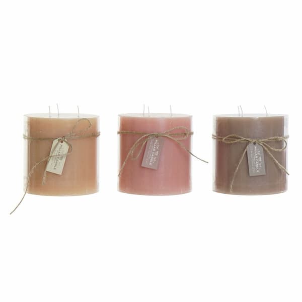 Kynttilä DKD Home Decor (3 pcs) (12 x 12 x 12 cm)