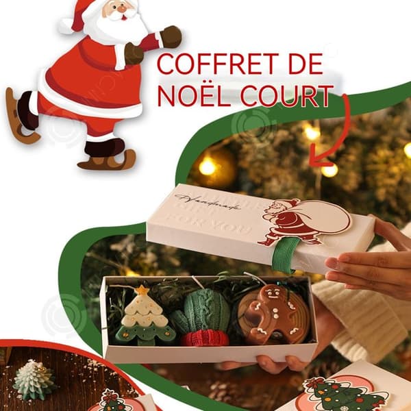 INN Doftljus 3 st presentförpackning Doftljus Tecknad liten julklapp Utsökt souvenir Njut av minnen Decora