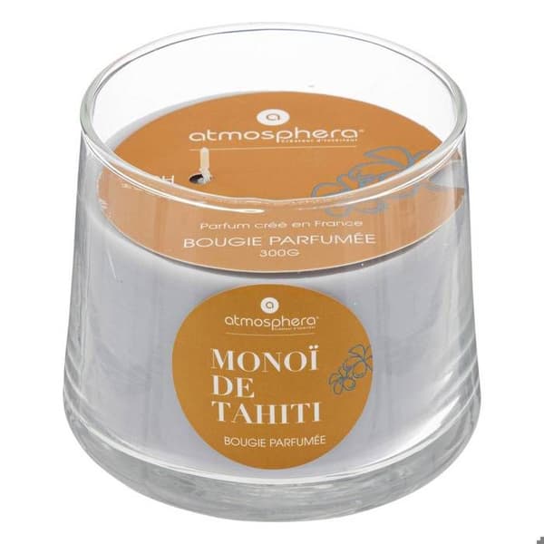 Doftljus "Izor" i glas D10cm - Monoï - Atmosphera inredningsskapare