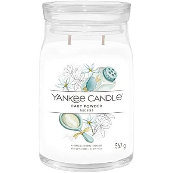 Doftljus - YANKEE CANDLE - Stort ljus i burk - Sojavax - Dubbel vek - Lugna dofter