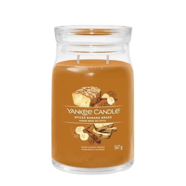 Bougie - Yankee Candle - Bananabröd med kryddor - Brun - 567 g - Inomhus