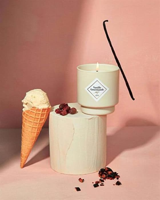 Doftljus 36h med armband Beige Les Essentielles Gourmet Vanille 320324