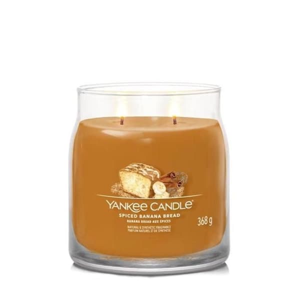 Bougie - Yankee Candle - Bananabröd med kryddor - 368 g - Sojavax - Brun