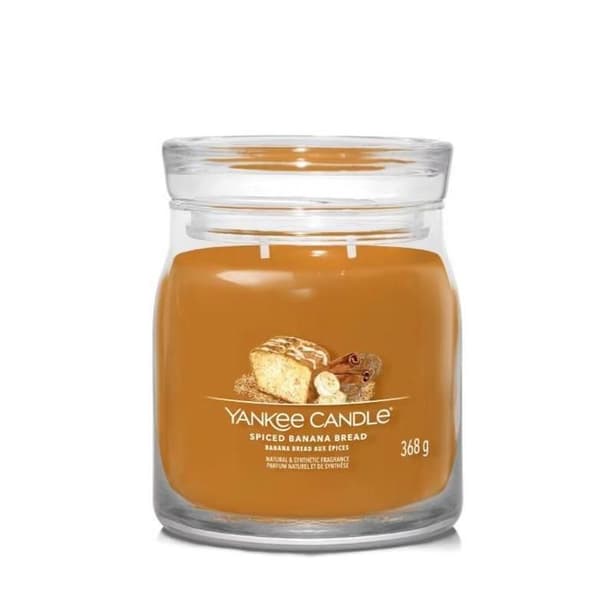 Bougie - Yankee Candle - Bananabröd med kryddor - 368 g - Sojavax - Brun