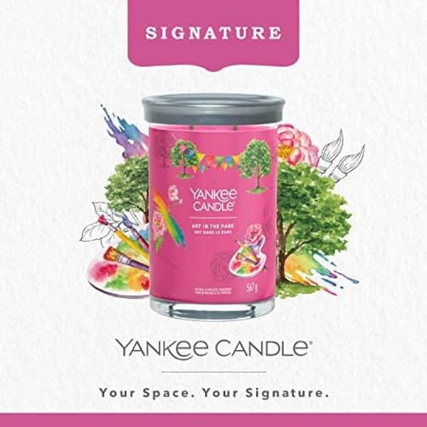 Doftljus - YANKEE CANDLE - Art in The Park - Sojavax - Double Wick - Dekorativt glas