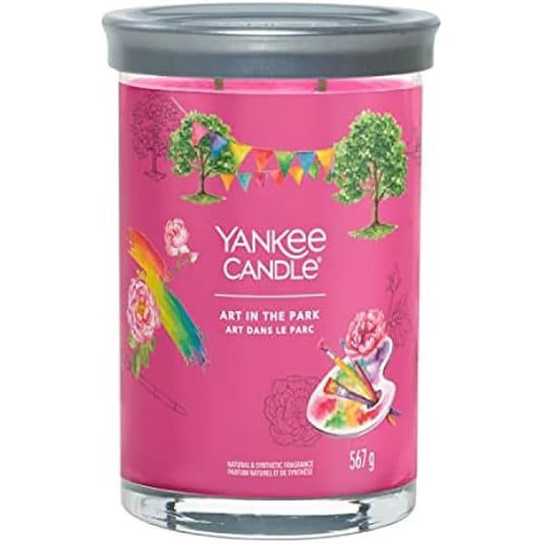 Doftljus - YANKEE CANDLE - Art in The Park - Sojavax - Double Wick - Dekorativt glas
