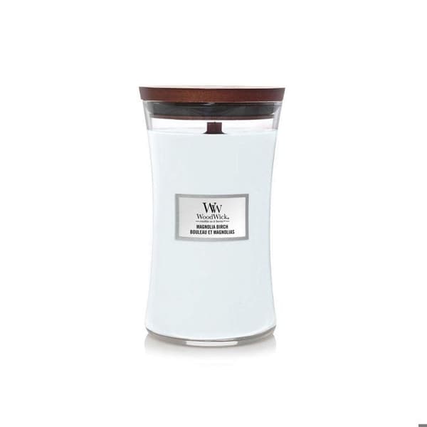 WOODWICK MAGNOLIA BJÖRKVAX LJUS CYLINDER BJÖRKTrä, MAGNO