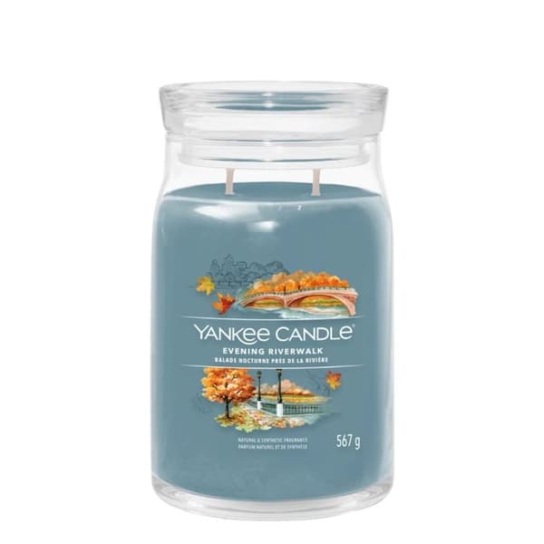 Doftljus - YANKEE CANDLE - EVENING RIVERWALK - 567g - Trädoft - Glas