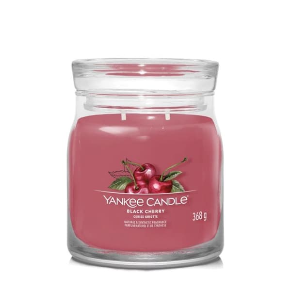 Morello körsbär signatur ljus medium modell - Yankee Candle 11.4 Rosa