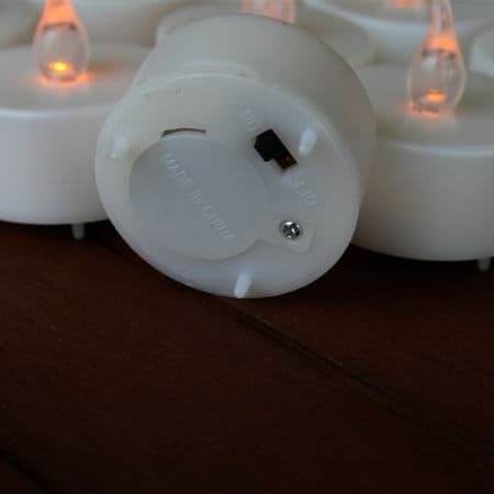 LED-ljus - Gult - Set om 24 - Flameffekt - Inomhus - Blandat