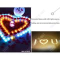 Miniatyrbild 2 av 4: TD® led ljus flimrande låga gul färg elektrisk vax födelsedag valentine flimrande uppladdningsbar oscillerande låga