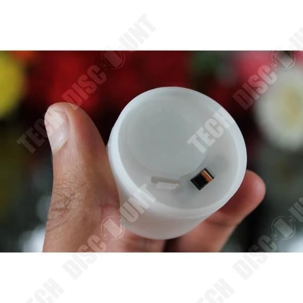 TD® 12-pack elektronisk LED-ljusljus - batteridrivna ljus, flamfria - färg LED-dekoration för julklapp till hemmet