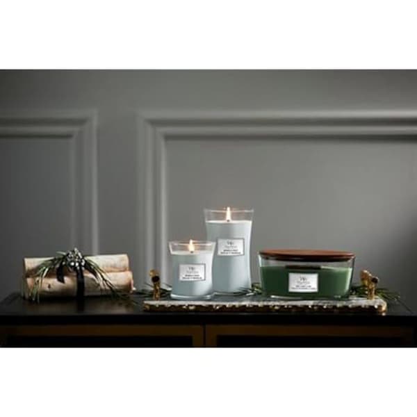 Doftljus - WOODWICK - Magnolia Björk - 275 g - Magnol Blommor - Skogsmoos