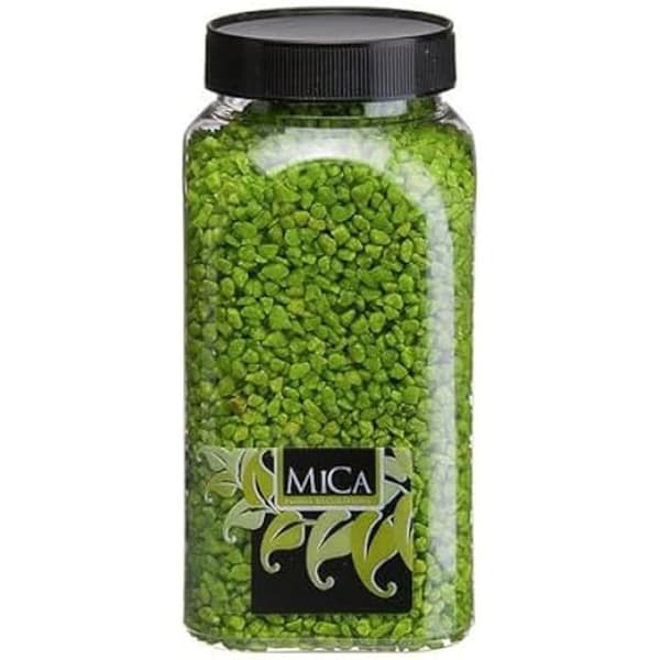 Glimmerkorn - Ej specificerat - 1kg - Grön färg - Mineralmaterial - Idealisk för dekoration