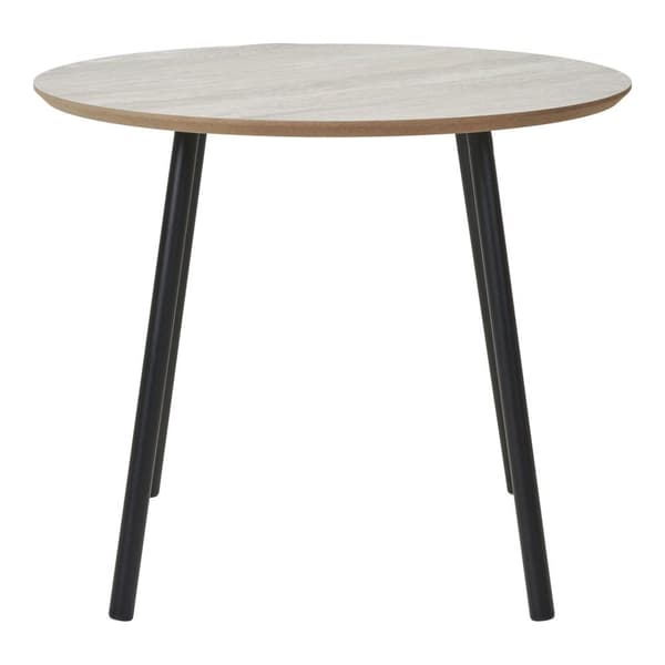 Sofabord, Aalst, ø55x45 cm, Sort/Beige