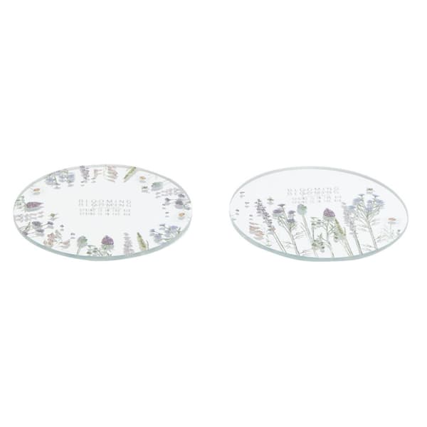 Lanterna DKD Home Decor Krystal Multifarvet Sommerfugl (10 x 10 x 1 cm) (2 unidades)