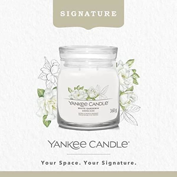 Doftljus - YANKEE CANDLE - Vit Gardenia - Sojavax - Dubbelveke - 368 g