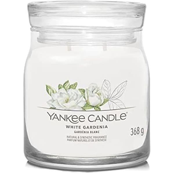 Doftljus - YANKEE CANDLE - Vit Gardenia - Sojavax - Dubbelveke - 368 g