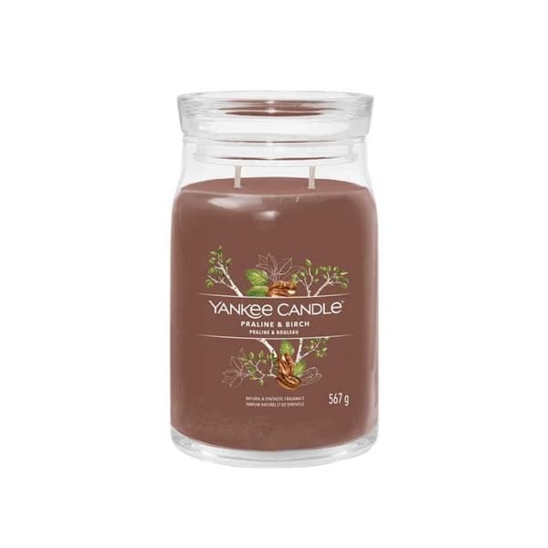 Yankee Candle Signature Doftljus Praline &amp; Björk 567 g
