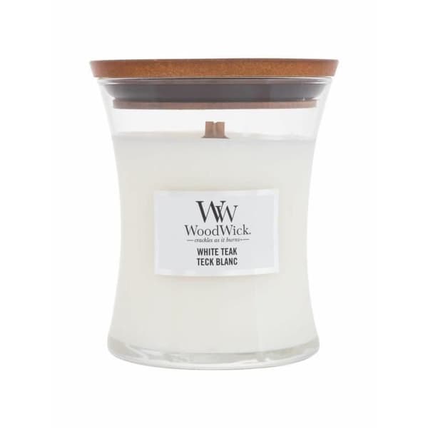 Woodwick 275g Teck Blanc, Doftljus