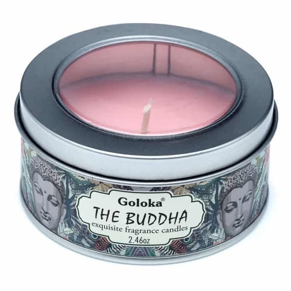Buddha Vaxljus i Burk