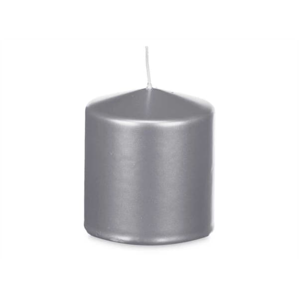 Ljus Acorde 92543 Silvrig 9 x 10 x 9 cm (12 antal)