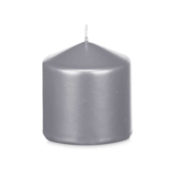 Ljus Acorde 92533 Silvrig 7 x 7,5 x 7 cm (24 antal)