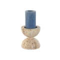 Miniatyrbild 3 av 3: Ljusstakar Home ESPRIT Beige Magnesium 12 x 12 x 12,7 cm