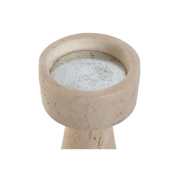 Kandelaber Home ESPRIT Beige Harts Marmor 10 x 10 x 25 cm