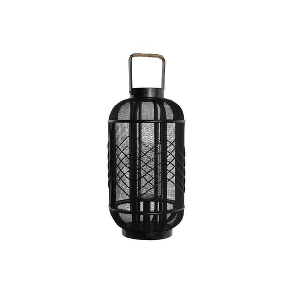 Ljusstakar Home ESPRIT Svart Metall 25,5 x 25,5 x 46,5 cm