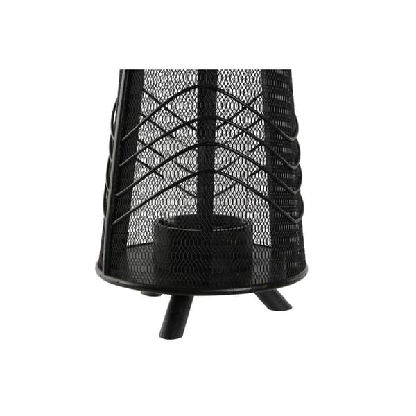 Ljusstakar Home ESPRIT Svart Metall 23 x 23 x 31,5 cm