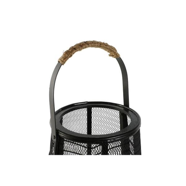 Ljusstakar Home ESPRIT Svart Metall 23 x 23 x 31,5 cm