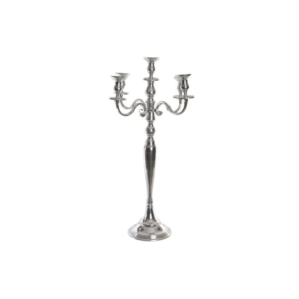 Kandelaber Home ESPRIT Silvrig Aluminium Kromad 42 x 42 x 70 cm