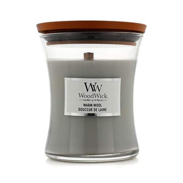 WoodWick Medium Timerglasljus Doftljus Varm Ull 275 g