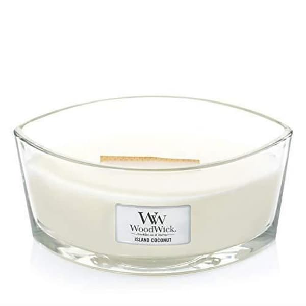 Doftljus - WoodWick - Ellipse - Doft av Island Coconut - Sojavax - 50 timmars brinntid