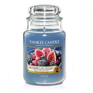 Doftljus - YANKEE CANDLE - Stor burk - Fikon och läckra björnbär - 603g - Inomhus