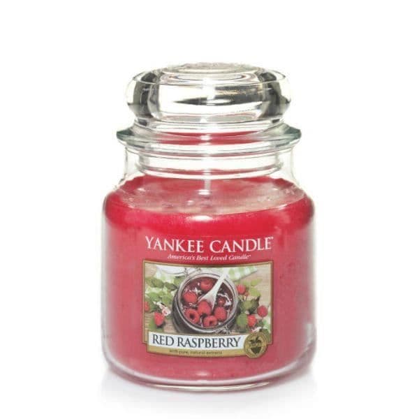 Doftljus - Yankee Candle - Röda frukter - Röd glas - 0,35 kg - Inomhus