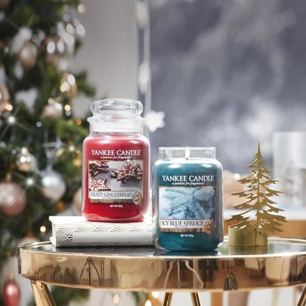Bougie Jar Parfym - Yankee Candle - Söt Pepparkaka - 150 Timmars Brinntid - Röd